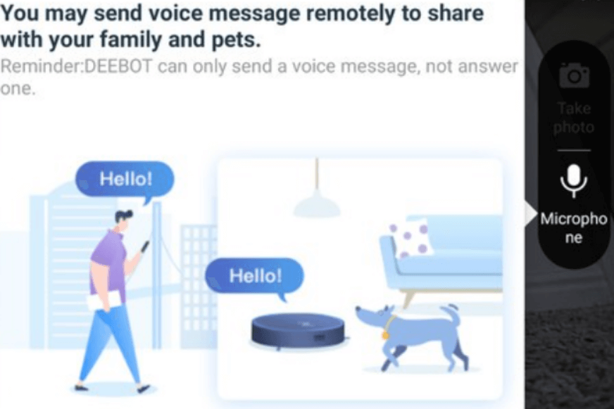 Die Sprachausgabe des Ecovacs Deebot T8 AIVI wird bildlich erklärt